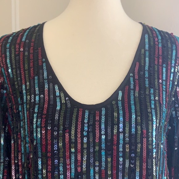 Velvet by Graham & Spencer Sequined Shift Dress - Picture 7 of 11
